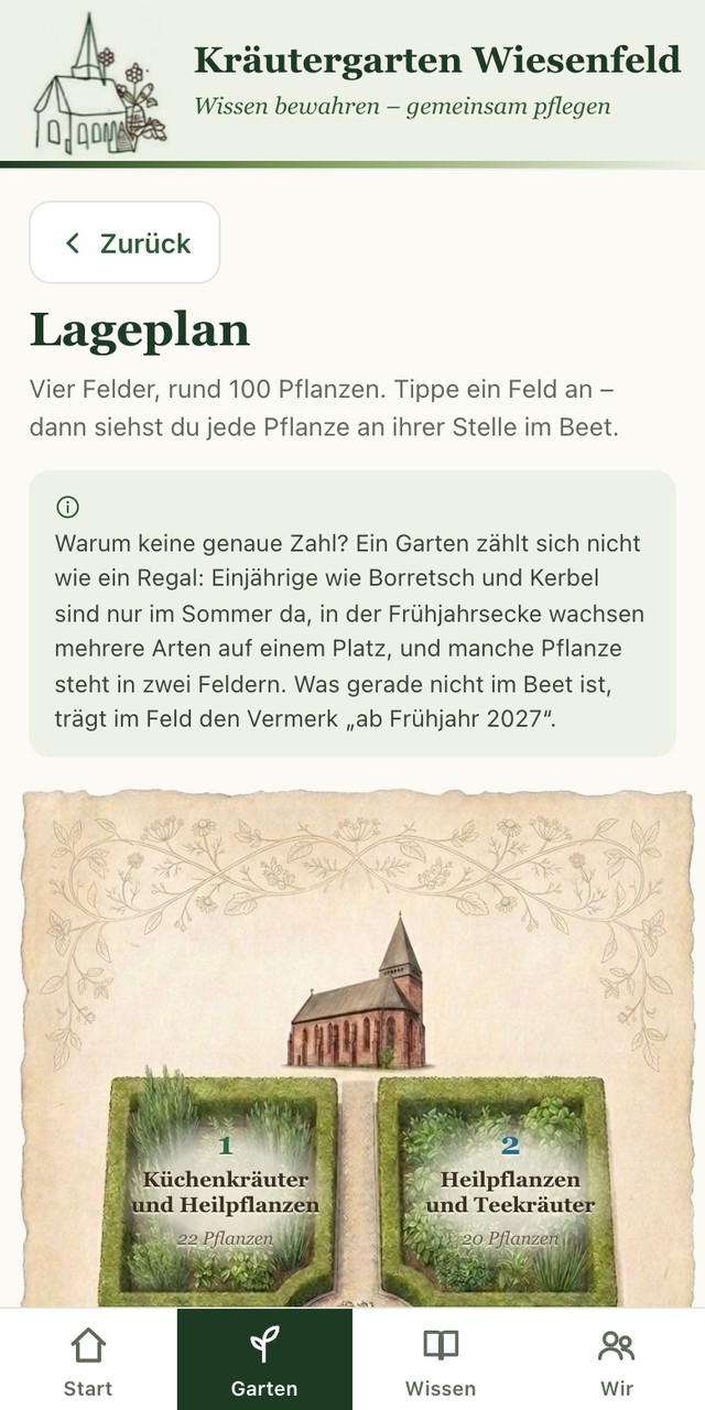 Der Lageplan in der App